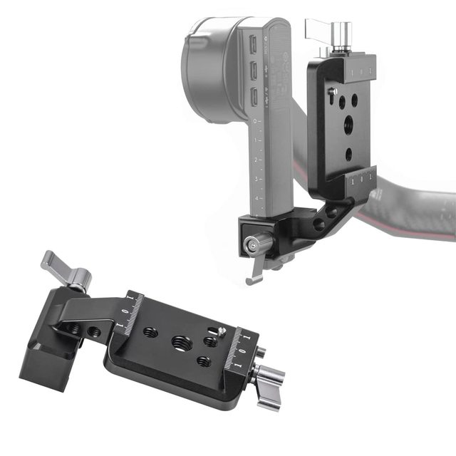 KAMPHO RS2/RS3/RS3 Pro Robust Portrait Vertical Camera Mount for DJI RS 2/3/3Pro Tiktok Youtube Video Extended Vertical Shooting