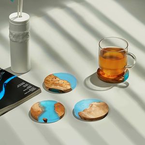 Posavasos de té de madera de resina resistente al calor para uso en el hogar y la Oficina, ligero y fácil de manejar, diseñado para agregar elegancia a cualquier espacio - Product Image 6
