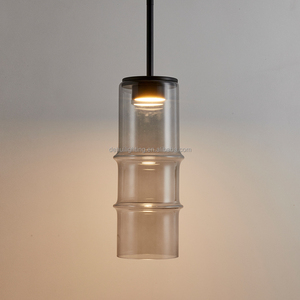 Thiết Kế Hiện Đại KPU7201-C Sắt Treo Đèn Tre Rừng Mặt Dây Chuyền Thủy Tinh Đèn Chùm Cho Nhà Bếp Nhà Hàng Thanh Phòng Ngủ Phòng Khách - Product Image 2