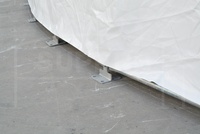 Tente de dôme géodésique en PVC pour événements commerciaux Hôtel Dôme Hent Compay et famille Igloo Camping avec bain