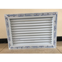 Nouveau design bas prix pare-balles fenêtre volet roulant fixe pvc louvre aluminium ajuster persienne