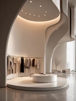 RZ - Conception de magasin de vêtements modernes pour la vente au détail - Aménagement commercial - Dessin en 3D - Idées de conception de boutique pour vêtements