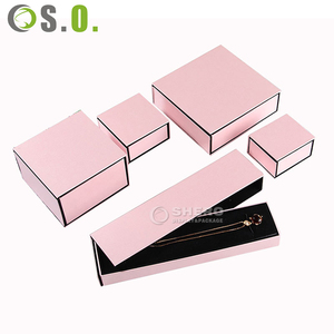 Boîte à bijoux personnalisée en cuir PU imitation cuir avec logo personnalisé, emballage de luxe unique pour bijoux, ensemble de boîtes à bijoux OEM ODM - Product Image 2