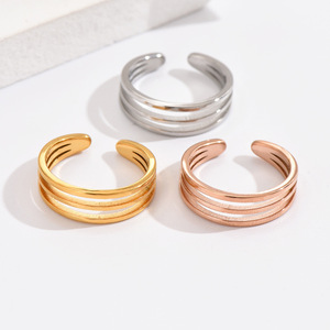 Stainless Steel Triple C-shaped Toe <b>Ring</b> for Women Girl 18K Gold Plated Jewelry Adjustable Open Tail <b>Stacking</b> <b>Rings</b> Summer Beach - Product Image 4