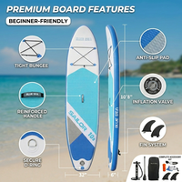 Vente directe d'usine - Planche de paddle gonflable 10'6"*32"*6" tout usage ISUP en PVC Dropstitch avec pont antidérapant pour océan, lac, rivière