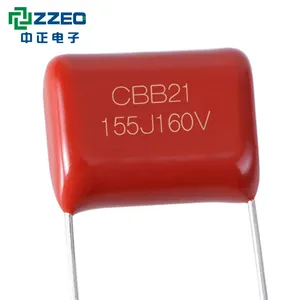 Capacitor de iluminação mpp, película de polipropileno para lâmpada 102j 2uf 185j 183j 474j 1000v capacitor 123j 1000v cbb21 255j 630v