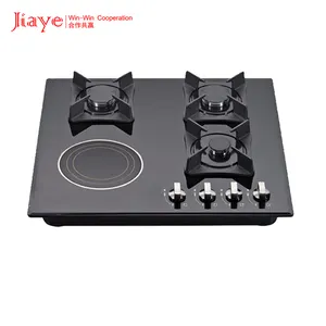 1 Electric Induction Ceramic Cooktop & 3 burners Gas Stove