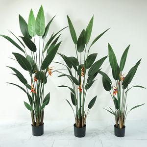 Style scandinave Strelitzia Reginae Intérieur Bureau Arbre Plastique Simulé Banane Oiseau Paradis Fleur Plantes En Pot Artificielles - Product Image 1