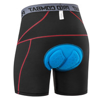 Shorts de cyclisme pour hommes avec rembourrage en silicone épaissi, couche de base pour VTT, séchage rapide, absorption des chocs, pantalon de cyclisme
