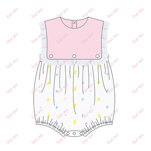 Vestito da Principessa per Bambine <span class=keywords><strong>Bianco</strong></span> con Pizzo Traforato Abbigliamento Coordinato Estivo a Pois Svizzeri per Bambine - Product Image 2