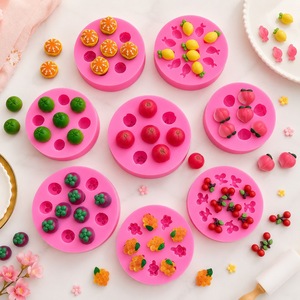 Mini Fruit Fondant Molds Round Chocolate Cake Decoration Mold For Birthday Party Crafting - Product Image 3