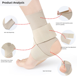 Adjustable <b>Ankle</b> Brace Breathable Comfortable Elastic <b>Ankle</b> <b>Support</b> Sleeve Running Basketball Volleyball Foot Tendon <b>Support</b> - Product Image 2