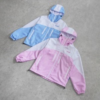 Veste coupe-vent en nylon à capuche pour homme, style décontracté, avec fermeture éclair, motif écossais, haute qualité, idéale pour l'extérieur
