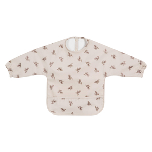 2022 <span class=keywords><strong>bavaglino</strong></span> personalizzabile regolabile bambino alimentazione manica lunga Design impermeabile PU 100% poliestere stampato <span class=keywords><strong>bavaglino</strong></span> in Silicone carta - Product Image 1