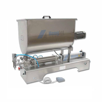 Henglet G1WG-U 10-5000ml Double tête vinaigrette beurre d'arachide crème confiture shampooing pâte liquide Piston Machine de remplissage