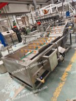VBJX Kommerzielle Automatische Elektrische Blasenwasch- und Trocknungsmaschine für Ingwer, Kartoffeln, Obst und Gemüse