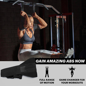 Wellshow treo <span class=keywords><strong>AB</strong></span> Dây đai cho kéo lên thanh cơ bụng xây dựng Rip kháng và đệm cánh tay hỗ trợ cho <span class=keywords><strong>AB</strong></span> tập luyện - Product Image 4