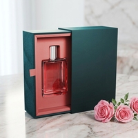 Boîte à parfum en papier d'art velours avec logo personnalisé, boîte à cosmétiques de luxe, emballage cadeau pour parfum, boîte en papier