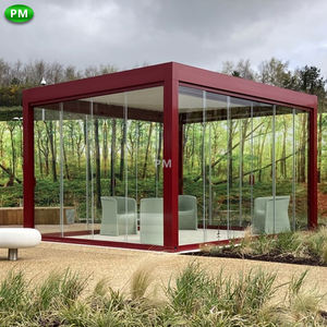 2-20% de réduction pour auvent de salle à manger extérieure, couverture de <span class=keywords><strong>pergola</strong></span> en alliage d'aluminium étanche, <span class=keywords><strong>kit</strong></span> de persiennes de toit réglables - Product Image 4