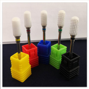 Brocas de Cerámica para Uñas, Cabezal Ovalado para Pulir Puntas de Uñas Acrílicas, Manicura - Product Image 2