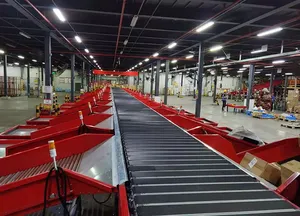 Distribution Centers Narrow Belt Sorters Automatic Sorting Conveyor Parcel Sortation