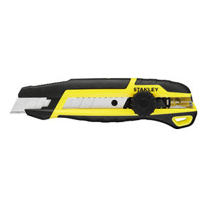 Couteau utilitaire Stanley 18 mm avec système de rotation de la lame et de son retrait, lame en acier au carbone de qualité industrielle, manche en plastique - Product Image 1