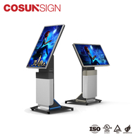 Kiosque d'affichage numérique LCD 55 pouces à écran tactile horizontal, sur pied, extérieur, indice de protection IP65, pour la signalisation directionnelle dans les ascenseurs, les centres commerciaux et les métros