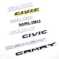 Badge de voiture monogramme thermorésistant, amovible et non-dommageable, avec support de conception personnalisée pour accent de kit carrosserie