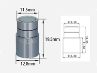 Capuchon de protection pour lentille laser à fibre optique avec interface QBH, pour sources d'alimentation Reci JPT BWT IPG, compatible avec les fenêtres en cristal, couleur or, H16.9 H17.5