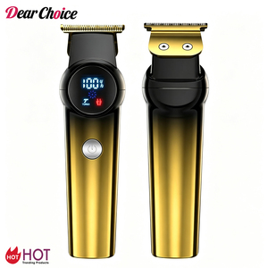 Cortadora de Pelo Eléctrica Recargable Profesional con Pantalla Digital, Cuchillas de Acero Inoxidable, Resistente al Agua, para Barberías - Product Image 1