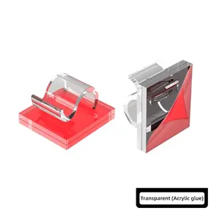 24ชิ้นสายซิลิโคนสีดำตะขอตารางสำหรับหูฟังและหูฟังสายจัดการสายเคเบิลแพ็ค - Product Image 6