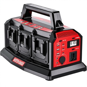 Fuente de Alimentación Integrada de 1200W y 6 Puertos para Baterías de 18V, Onda Sinusoidal Pura Portátil de 120V-240V para Baterías Milwaukee M18 - Product Image 1