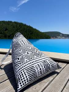 BR สินค้าใหม่ขายดีเบาะนั่งกันน้ำสำหรับเด็กกลางแจ้งเบาะนั่งแบบพกพาสำหรับสระว่ายน้ำตั้งแคมป์ในสวนพัฟพร้อมตาข่ายด้านใน - Product Image 3