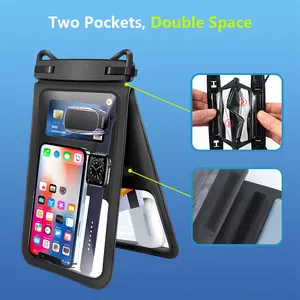 Patented Phone Bag Wholesale Travel Sealed Eco Friendly PVC Waterproof Mobile Phone Bag Pouch
