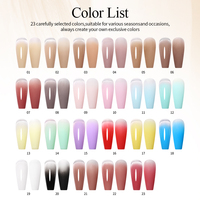 IMTITI Gel UV pour Nail Art, 23 couleurs, effet dégradé, pour transfert et gaufrage, gel de patting, très demandé