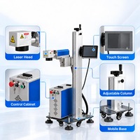 Machine de marquage laser à fibre métallique entièrement automatique de haute qualité 20W/30W/50W, facile à utiliser, traitement physique pur