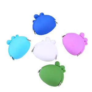 Multiple Colors Silicone Coin Bag Holder Kids Wallet Purse