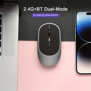 Chế độ kép có thể sạc lại không dây quang học USB Backlit Máy tính Chuột bt5.2-tương thích 2.4GHz mini chơi game cho cổ phiếu văn phòng - Product Image 2