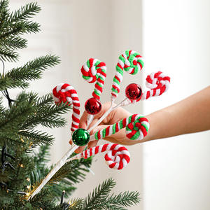 Nuevas Decoraciones <span class=keywords><strong>de</strong></span> Adornos <span class=keywords><strong>de</strong></span> Caramelo <span class=keywords><strong>de</strong></span> Espuma, Muñeco <span class=keywords><strong>de</strong></span> Jengibre y Piruleta para Árbol <span class=keywords><strong>de</strong></span> <span class=keywords><strong>Navidad</strong></span> y Arreglos Festivos - Product Image 4