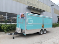 Chariot à hot-dogs, camion de restauration BBQ, camionnette à pizza, remorque de cuisine, nouveau camion à glaces, remorque alimentaire mobile équipée pour café, avec homologation DOT CE