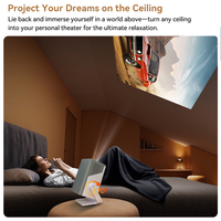 Mini projecteur portable 1400 CVIA, décodage 4K, mise au point automatique, résolution native 1080P, Proyector