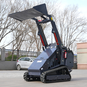 Gratis pengiriman EPA solar Skid Steer Loader semua medan Crawler Mobile Skid Steer Loader hidrolik mengangkat selip Steer Mini - Product Image 5