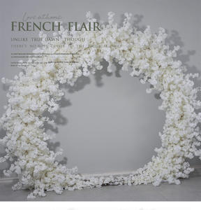 Arco de Boda de Flores de Cerezo Artificiales, Seda Ecológica, <span class=keywords><strong>Blueway</strong></span>, 2m X 2m, Forma Circular, Fondo para Escenario de Eventos - Product Image 6