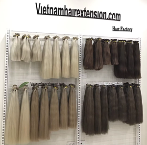 เทปต่อผมแบบธรรมชาติระดับพรีเมียม ผมแท้สีน้ำตาลประกายเทา ผมเวียดนามแท้จากโรงงานโดยตรง - Product Image 5