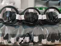Câble de données de charge rapide 2A à 5 cœurs en cuivre pur blindé TPE Type-C vers Type-C noir pour iPhone et Android