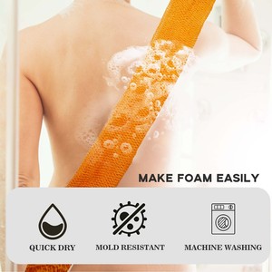 Bán Buôn Da Tẩy Tế Bào Chết Khăn Trở Lại Dài Nylon Lưới Châu Phi Cơ Thể <span class=keywords><strong>Net</strong></span> Chà Tắm Tắm Bọt Biển Mướp Bàn Chải Găng Tay Túi - Product Image 3