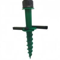 66118-B # Piquet de plage avec poignée pour support de parasol à visser dans le sol - Support de parasol robuste pour la plage