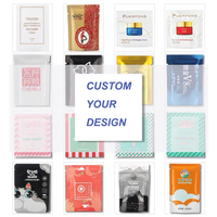 Sachet avec fermeture à glissière refermable pour le café, le thé et la poudre de sachet à 3 joints latéraux/mini sachet refermable imprimé UV personnalisé 1g