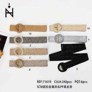 Cintura in PP con Fibbia Rotonda in Metallo da 5 Cm - Product Image 2