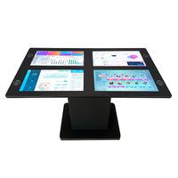 Table basse intelligente numérique à écran tactile étanche de 21,5 pouces avec chargeurs sans fil, Android 4